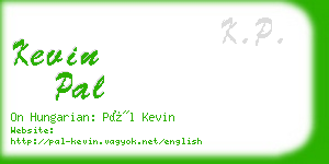 kevin pal business card